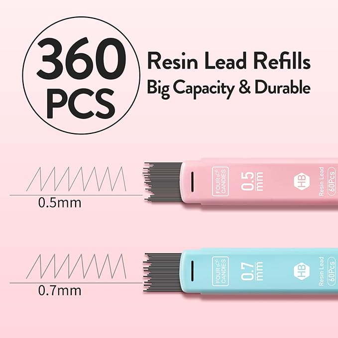 Four Candies Cute Mechanical Pencil Set