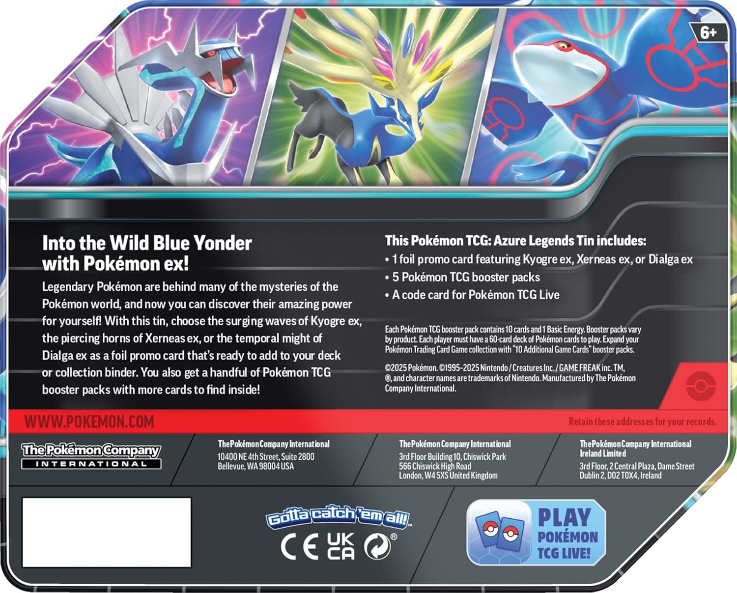 Pokemon TCG Azure Legends Cards