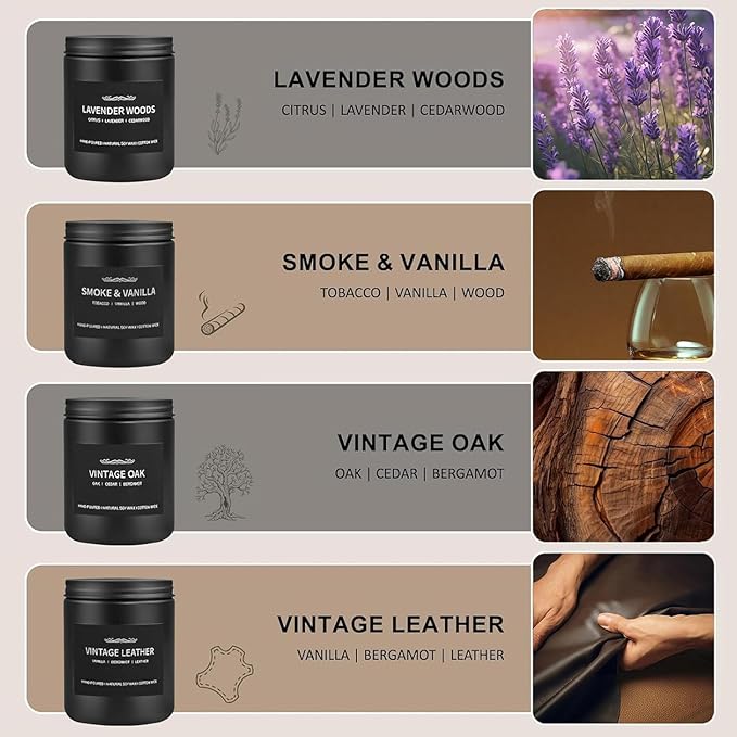 Leather Scented Candle