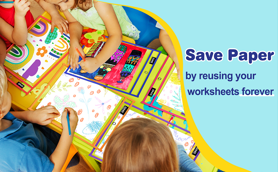 SUNEE Dry Erase Pocket in Use