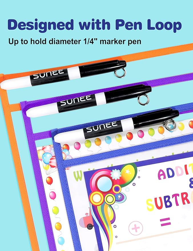 SUNEE Dry Erase Pocket Usage