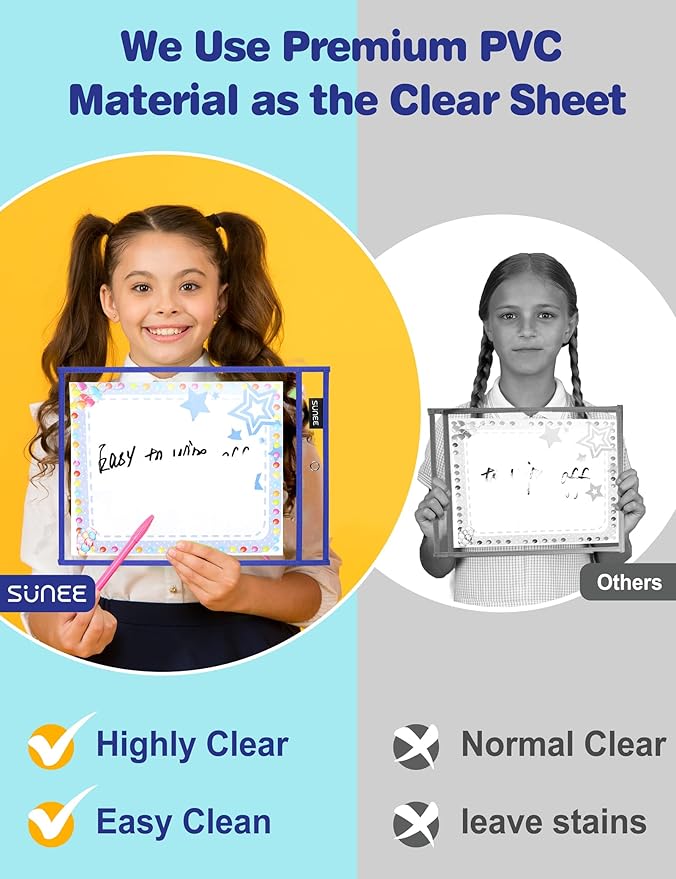 SUNEE Dry Erase Pocket Display