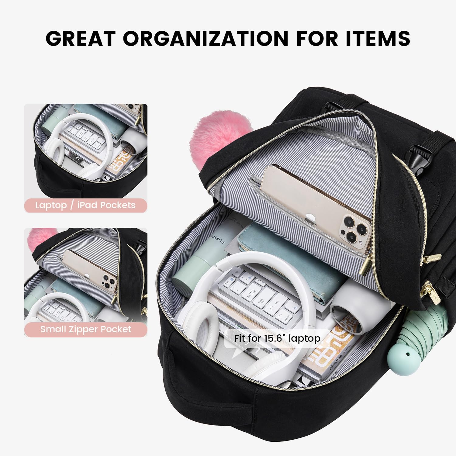 travel backpack spacious design