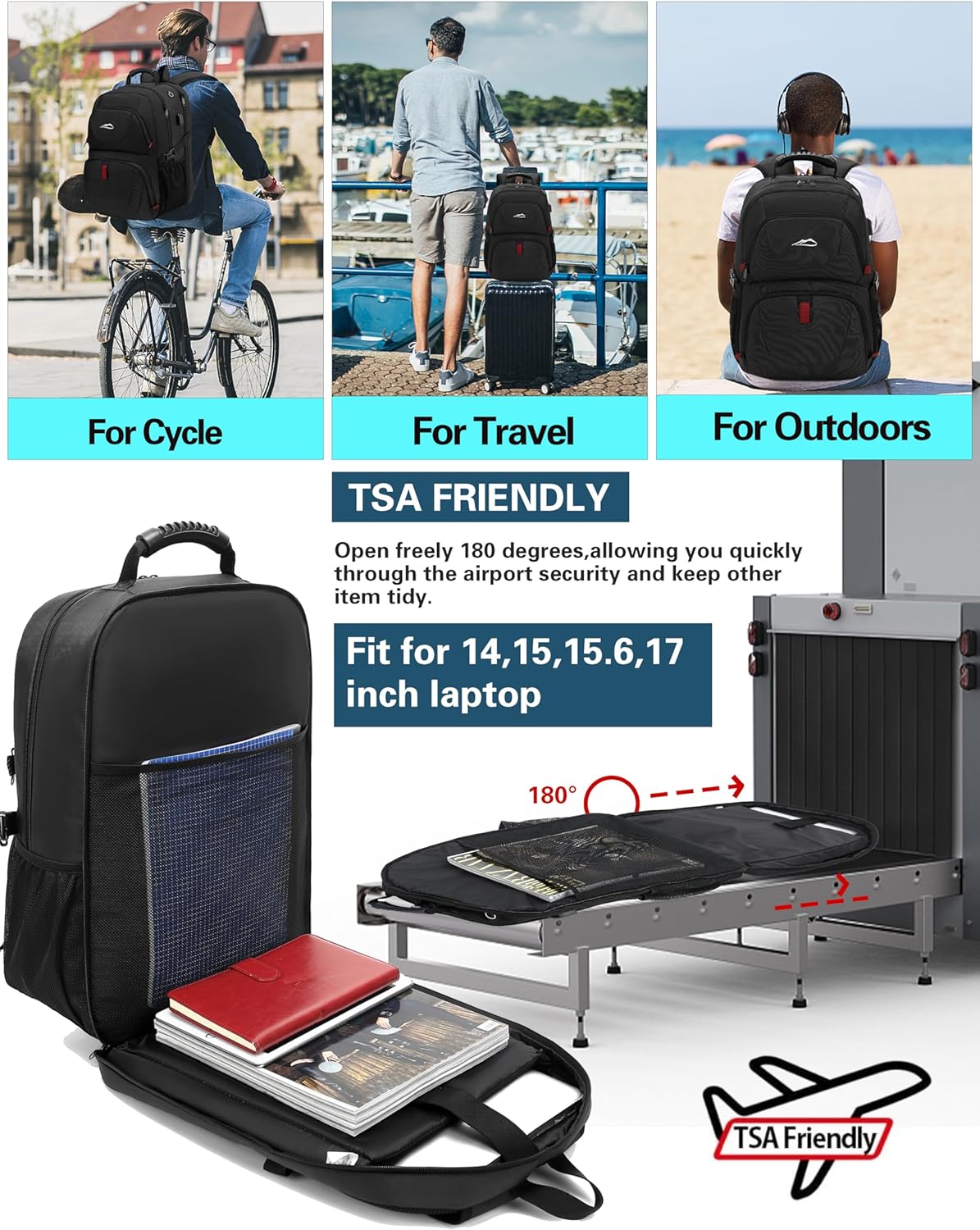 Lunch bag with backpack combo set for school kids - insulated lunch box attached