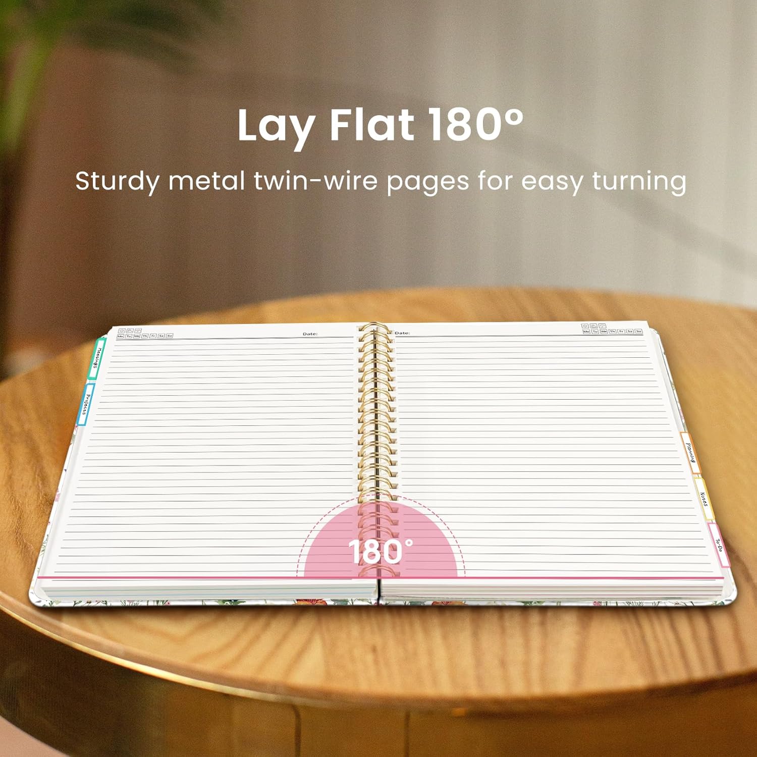 spiral notebook binding types compared – flat lay on school desk